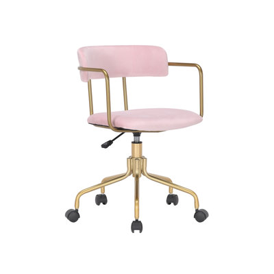 Pink Velvet Office Chairs You ll Love Wayfair Canada